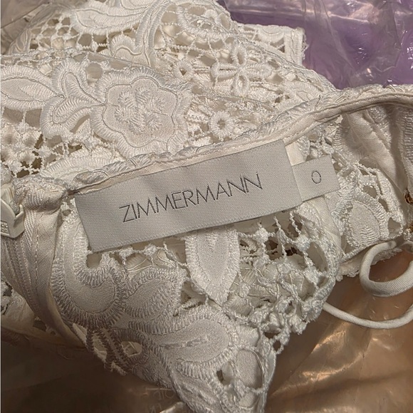 Zimmermann White Lace Coco Midi Dress - Picture 11 of 12